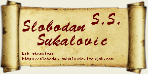 Slobodan Šukalović vizit kartica